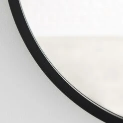 Hub Black Round Wall Mirror 24" 8 Hub Black Round Wall Mirror 24" -Furniture Store a404084sm gallery2