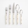 Bistro Ivory 5pc Flatware Set -Furniture Store a563082p main