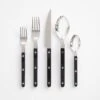Bistro Black 5pc Flatware Set 2 Bistro Black 5pc Flatware Set -Furniture Store a563084p main