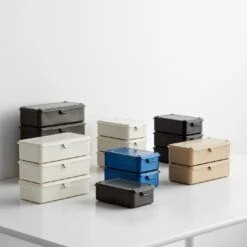 Toyo Steel White Stackable Storage Box 7.9" -Furniture Store ameico toyo stackable storage box group mix 6