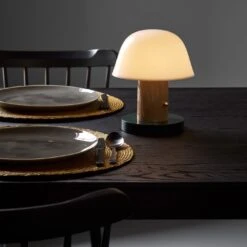 Bok Black Dining Table 55" -Furniture Store atelier tete gray dinnerware setago lamp 5