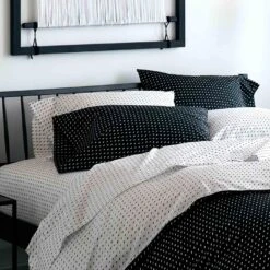 Stitch White + Black Pillowcase Set -Furniture Store b22148tp gallery 1 fall17 7