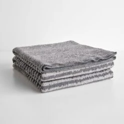 Strata Gray Knit Throw Blanket -Furniture Store b329034b new gallery 2