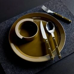 Bistro Fern Green 5pc Flatware Set 12 Bistro Fern Green 5pc Flatware Set -Furniture Store bistrofern departotobacco fa22