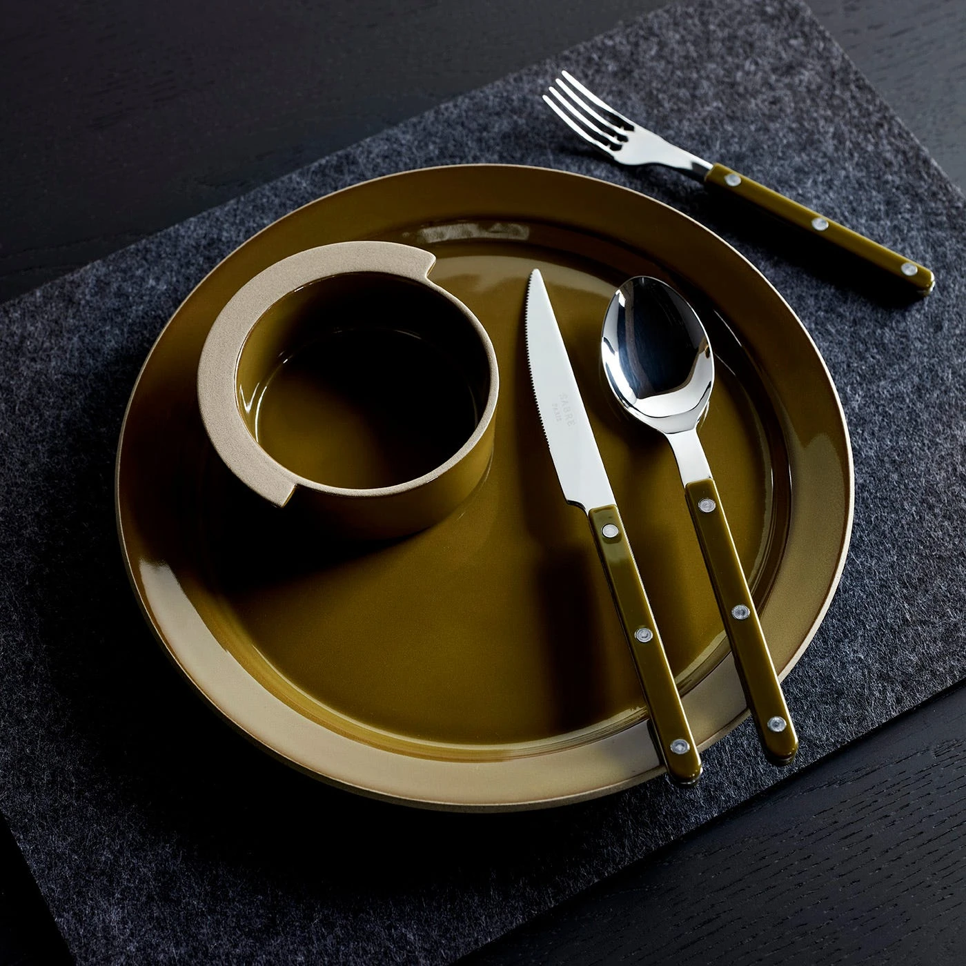 Bistro Fern Green 5pc Flatware Set 7 Bistro Fern Green 5pc Flatware Set - Image 5