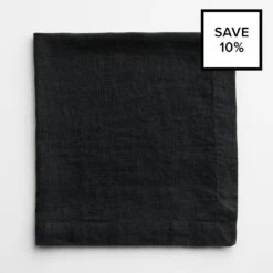 Linen Black Napkin 8pc Bundle