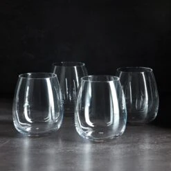 LSA International Borough Stemless Red Wine Glasses Set Of 4 -Furniture Store boroughstemlessredwine slatebox 1