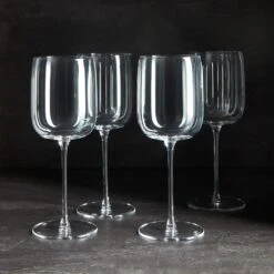LSA International Borough White Wine Glasses Set Of 4 -Furniture Store boroughwhitewineglasses slatebox