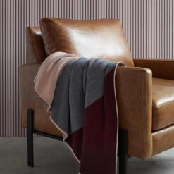 Turin Burgundy Knit Throw Blanket -Furniture Store catalog gunnison and turin pg 22 1