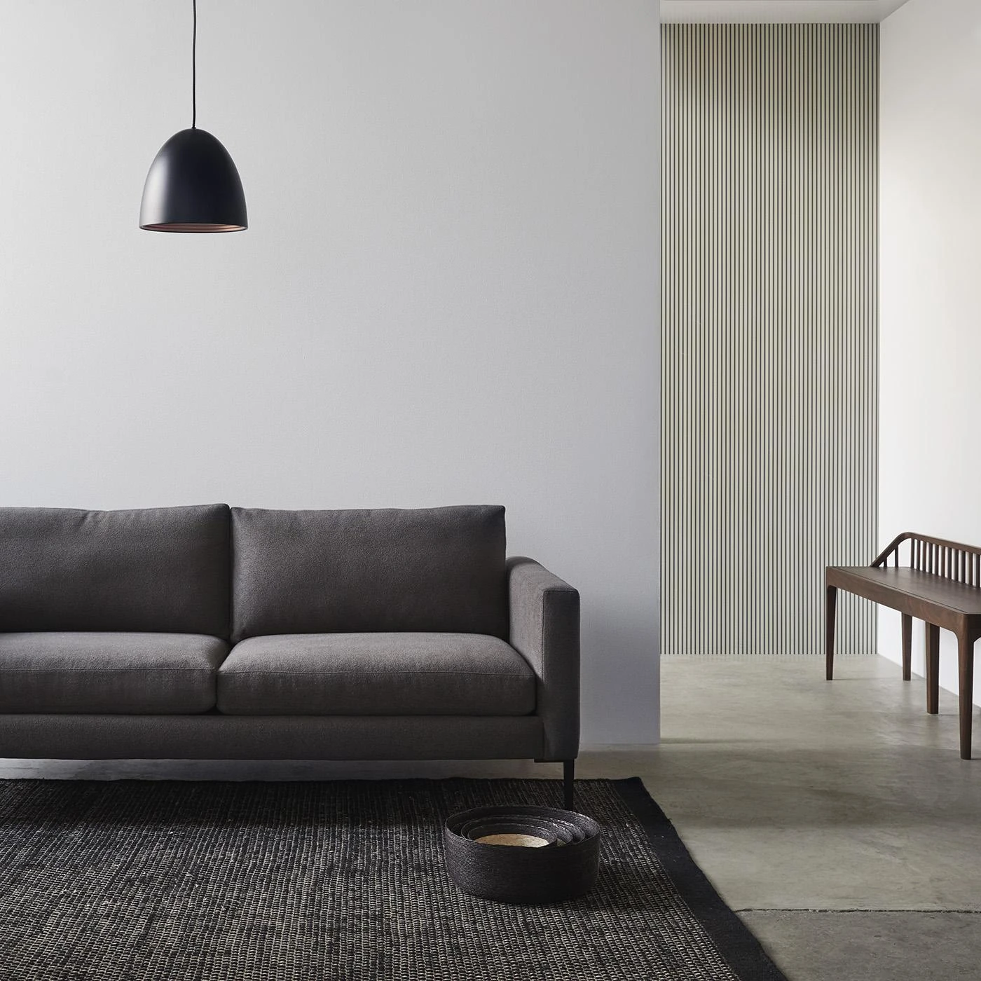 Loop Black Rug 5'7" X 7'9" 10 Loop Black Rug 5'7" X 7'9" - Image 8