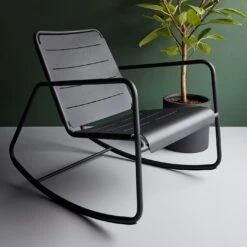 Copenhagen Lava Gray Rocking Chair -Furniture Store copenhagenchair greenwall
