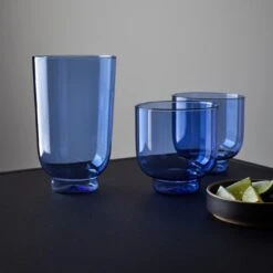 Hasami Black Plate 3.5" -Furniture Store departo blue glassware 2