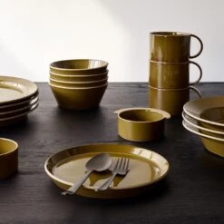 Departo Tobacco Low Bowl 9.5" -Furniture Store departo tobacco dinnerware pg 2 3 7