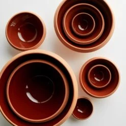 Knabstrup Terracotta Dough Dishes -Furniture Store dough dishes overhead 4