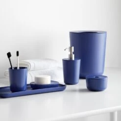 Logan White Hand Towel 33 Logan White Hand Towel -Furniture Store ekobo royal blue bath accessories 7