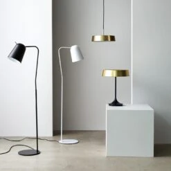 Dodo Black Floor Lamp -Furniture Store f19 page 50 canal black canal white floor lamp dakin brass pendant dakin brass table lamp