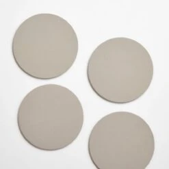 Dot Cement Round Leather Coasters Set Of 4 -Furniture Store finaldotcementcolorcorrectionp3
