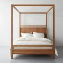 Oatmeal Chambray Linen Pillowcase Set -Furniture Store fulton poster bed oatmeal chambray and ivory hemp bedding 3 1