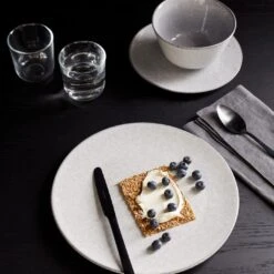 Grace Gray 12pc Dinnerware Bundle -Furniture Store grace dinnerware blueberries spoon 10