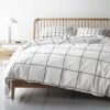 Grid Black Duvet Cover -Furniture Store grid black duvet main newsp20 12
