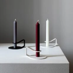 Bordeaux Taper Candles Set Of 12 -Furniture Store h19 page 28 nocto taper candleholder zinc bordeaux white taper candles 2