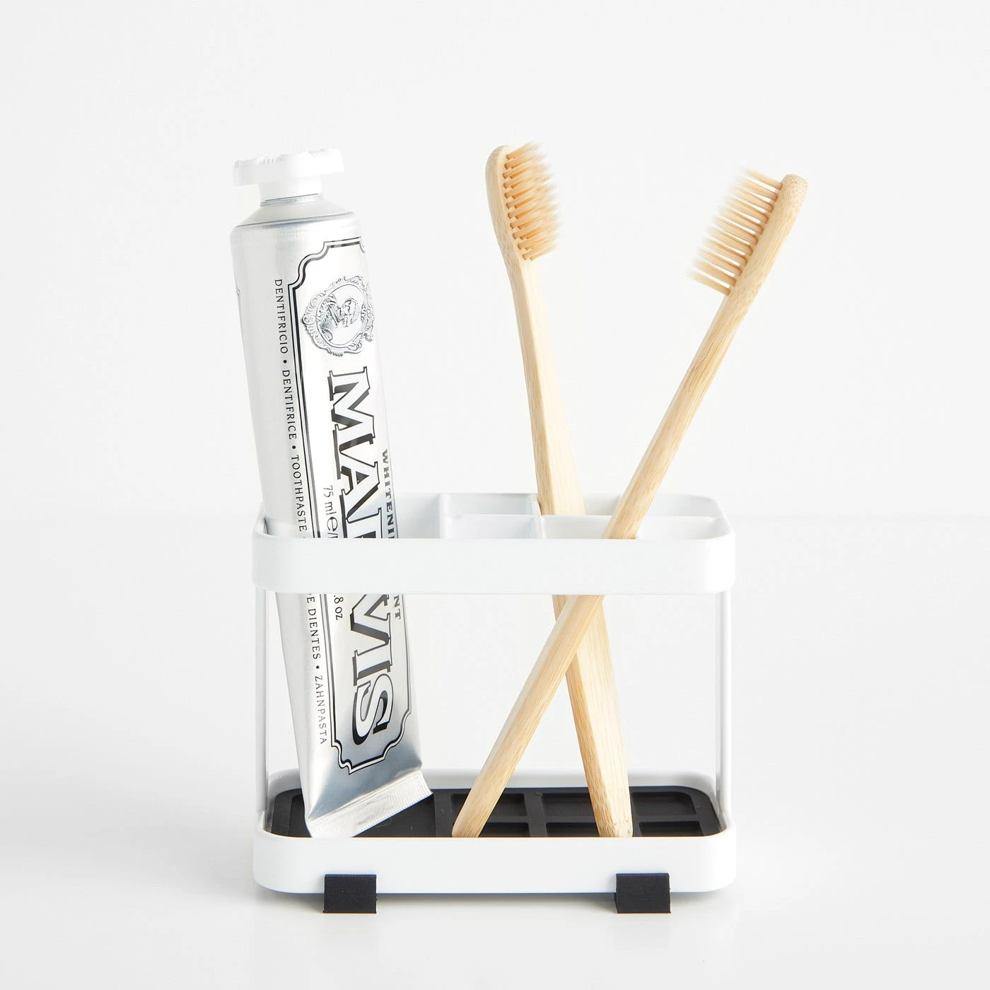 Tower White Toothbrush Holder 4 Tower White Toothbrush Holder - Image 2