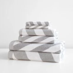 Milano Gray Hand Towel -Furniture Store h484034wc h484034ht h484034bt bundle image 1
