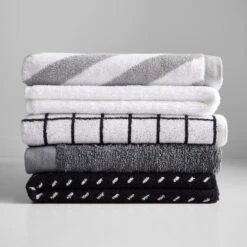 Logan White Hand Towel 31 Logan White Hand Towel -Furniture Store hand towel stack 1