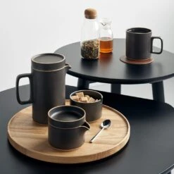 Hasami Black Plate 3.5" -Furniture Store hasami tea story 3