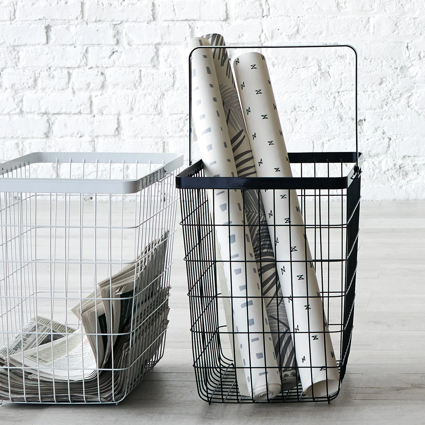 Tower White Large Floor Basket 9 Tower White Large Floor Basket - Image 7