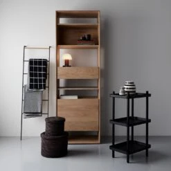 Birds Eye Tweed Knit Throw Blanket -Furniture Store hoyne oak storage cabinet black tower ladder black block shelf 1 7