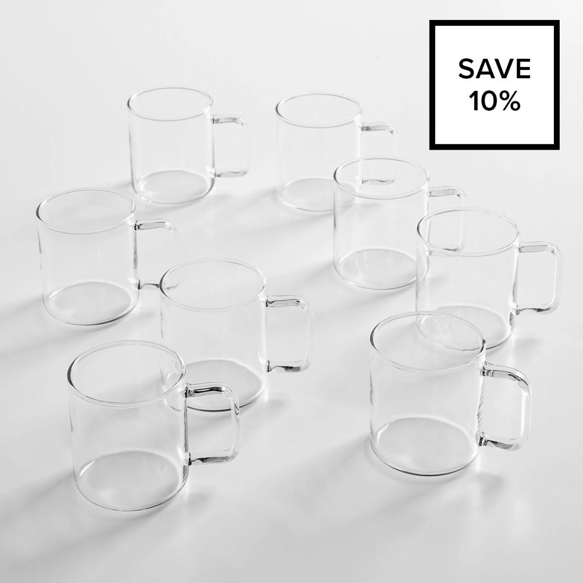Kamil Glass Mug 8pc Bundle 3 Kamil Glass Mug 8pc Bundle