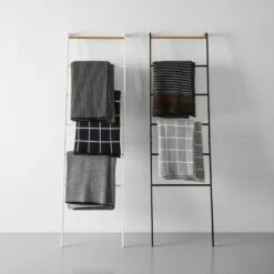 Grid Gray Knit Throw Blanket 20 Grid Gray Knit Throw Blanket -Furniture Store knit blanket ladder 3