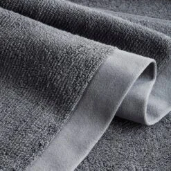 Logan Graphite Towel 6pc Bundle -Furniture Store logan graphite towel detail