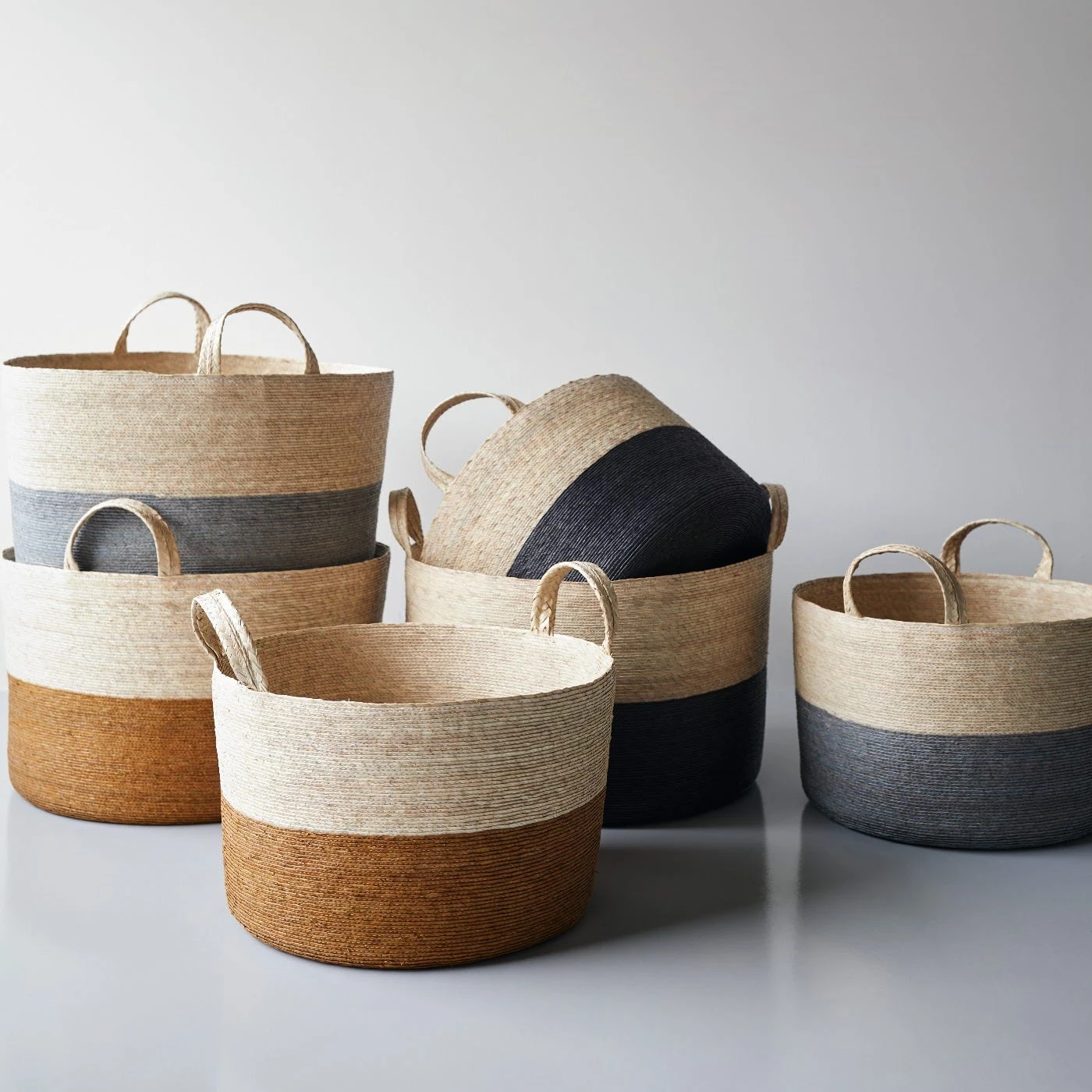 Gray Band Loma Basket 19.5" 11 Gray Band Loma Basket 19.5" - Image 9