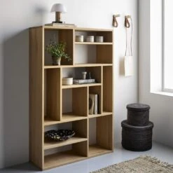 Nessa Natural Rug -Furniture Store m shelving black lidded boxes alternate 1 9