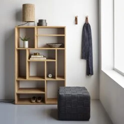 M Oak Small Rack -Furniture Store m shelving cube dark gray ottoman pg 28