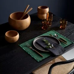 Linen Black Napkin -Furniture Store menageri hasami setting 6 1