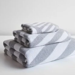 Milano Gray Hand Towel -Furniture Store milano towel collection 1