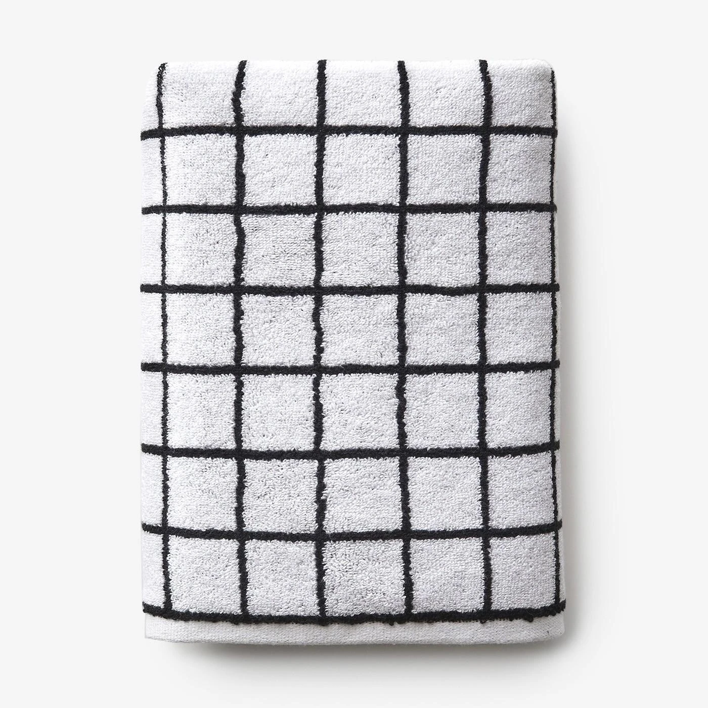 Mini Grid Black Hand Towel 3 Mini Grid Black Hand Towel