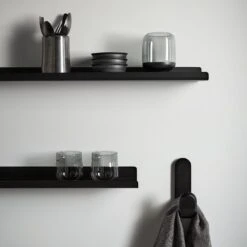 Angle Bell Smoke Double Old Fashioned Glasses Set Of 2 22 Angle Bell Smoke Double Old Fashioned Glasses Set Of 2 -Furniture Store modo black large small wall shelves curve black wall hook