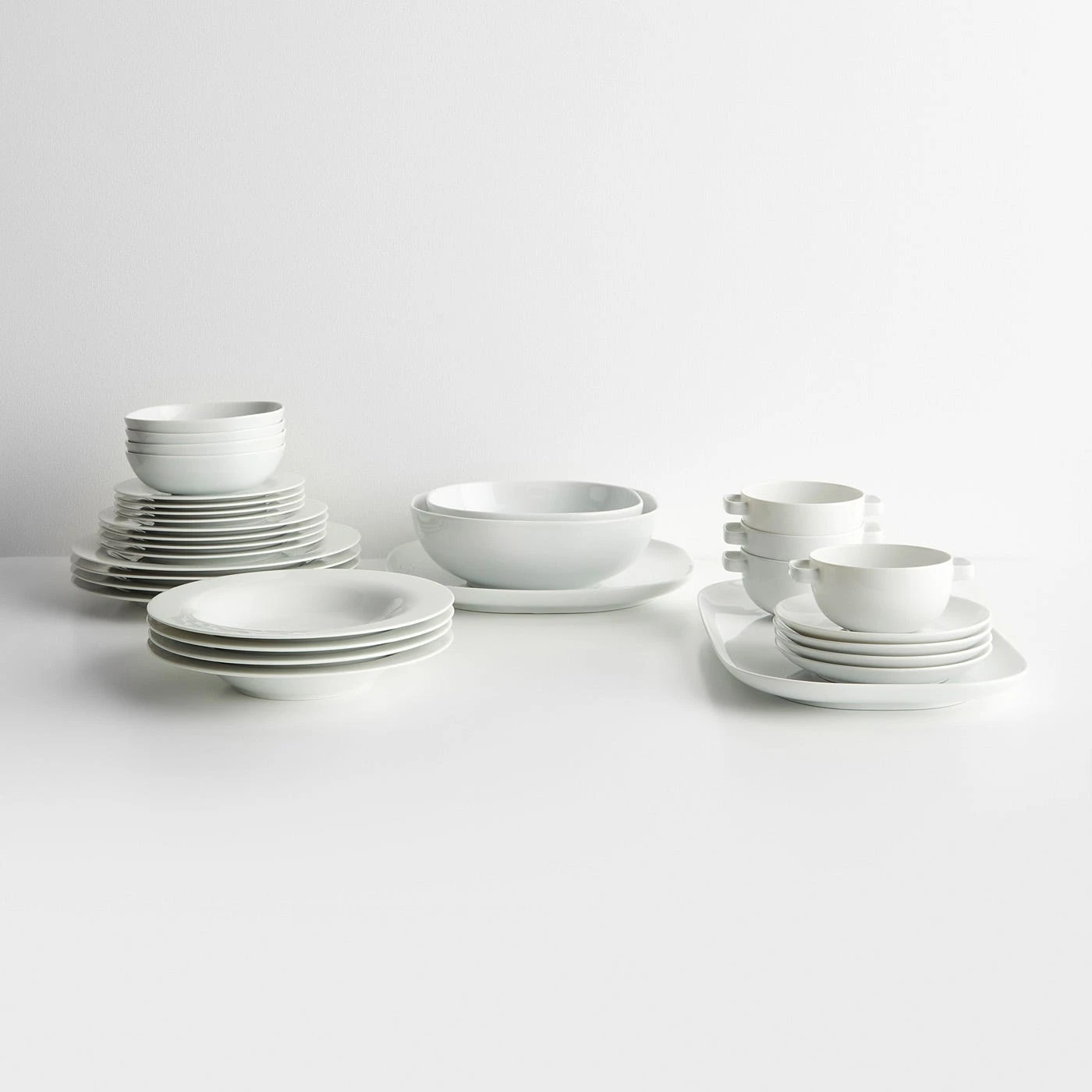 Moon White Square Platter 6 Moon White Square Platter - Image 4