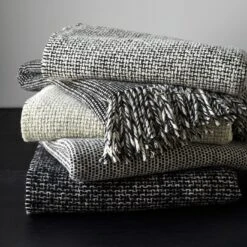 Mended Tweed Monochrome IV Throw Blanket 19 Mended Tweed Monochrome IV Throw Blanket -Furniture Store mourne emphasize and mended tweed blankets 2