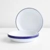 Falcon White Enamelware Deep Plates Set Of 4 2 Falcon White Enamelware Deep Plates Set Of 4 -Furniture Store new a134030dp
