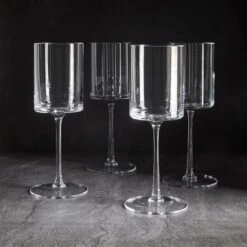 LSA International Otis White Wine Glasses Set Of 4 -Furniture Store otis white wine 101275 slate box