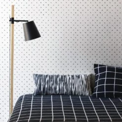 Sashi Geo Black Wallpaper 17 Sashi Geo Black Wallpaper -Furniture Store p3 grid black 0560 1