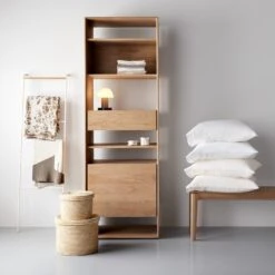 Dove Natural Knit Throw Blanket -Furniture Store pg 2 3 alternate 1 hoyne oak storage cabinet kolmar oak bench block white shelf 1 6