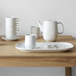 Moon White Rectangular Platter 14 Moon White Rectangular Platter -Furniture Store pg 2 3 moon dinnerware kolmar natural table 2 1