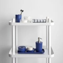 Schale Clear Small Glass Case -Furniture Store pg 28 white block shelf ekobo royal blue bath accessories 9
