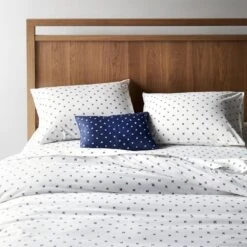 Sashi Geo Navy Pillowcase Set -Furniture Store pg 4 fulton bed sashi geo navy bedding 2